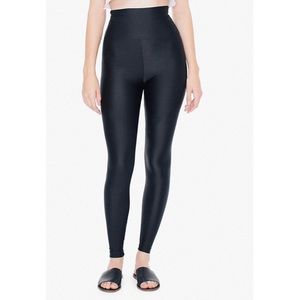 American Apparel Shiny High Waisted Nylon Leggins